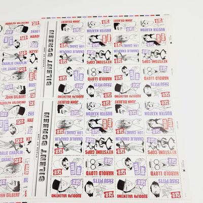 3 SHEETS - USPS STAMP COLLECTABLE - SILENT SCREEN