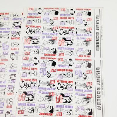 3 SHEETS - USPS STAMP COLLECTABLE - SILENT SCREEN