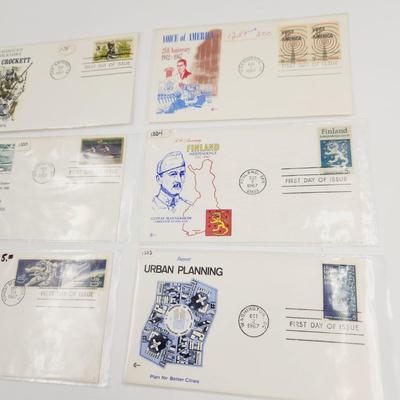 1967 1st DAY STAMP SET OF 6
