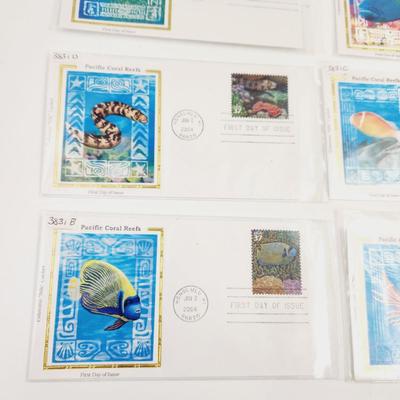 2004 FIRST DAY ISSUE STAMPS (7 PC)