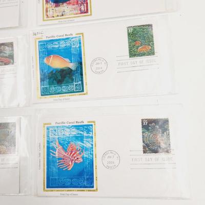 2004 FIRST DAY ISSUE STAMPS (7 PC)