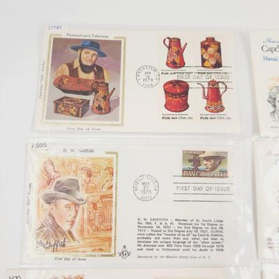 1970s (MULTI YEARS) 1ST DAY ISSUE STAMPS (8 PC)