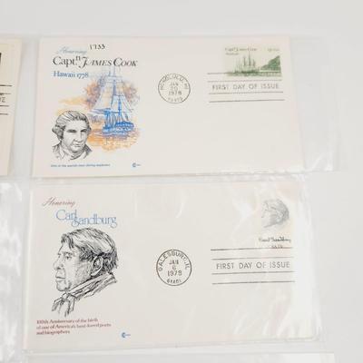 1970s (MULTI YEARS) 1ST DAY ISSUE STAMPS (8 PC)
