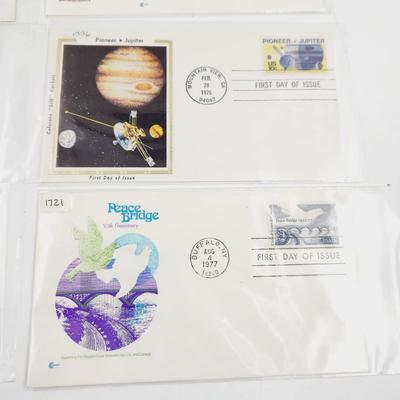 1970s (MULTI YEARS) 1ST DAY ISSUE STAMPS (8 PC)