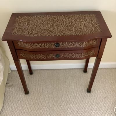 1217 BOMBAY Animal Print Two Drawer Stand