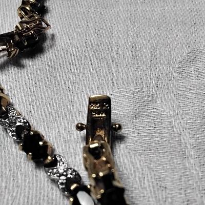 ROSS SIMONS Sapphire & Diamond Accent 7" Tennis Bracelet