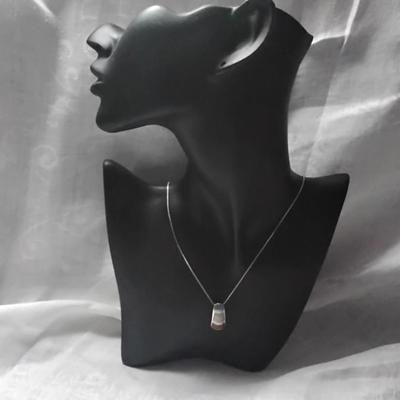 Ross Simons Lavender Jade, Jade and Red Jade With Diamond 18" 925 Necklace
