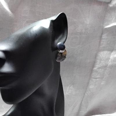 Beautiful Vintage Enamel Earrings