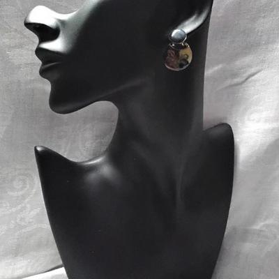 Beautiful Vintage Enamel Earrings