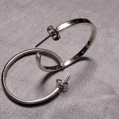 Vintage Solid 925 Hoops