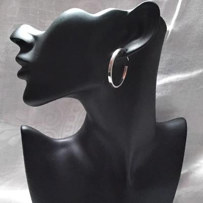Vintage Solid 925 Hoops