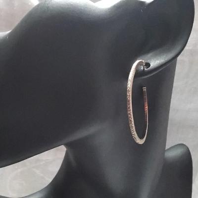 14kt Rose Gold/925 Covered in 1.15 ct Diamond Chips