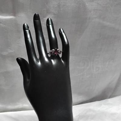 Rhodolite Garnets 925 Ring Size 8