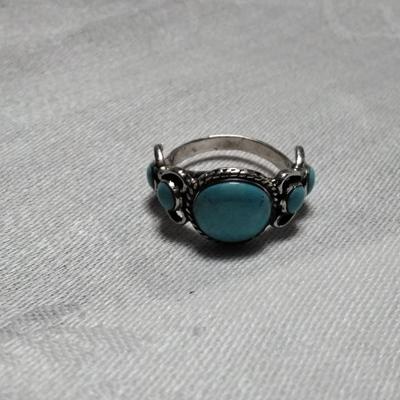 Vintage Turquoise 925 Ring Size 7
