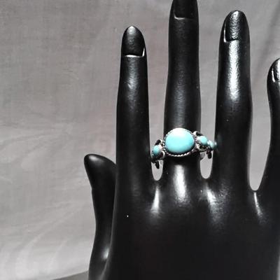 Vintage Turquoise 925 Ring Size 7