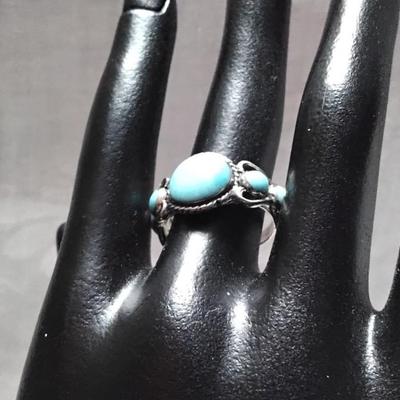 Vintage Turquoise 925 Ring Size 7