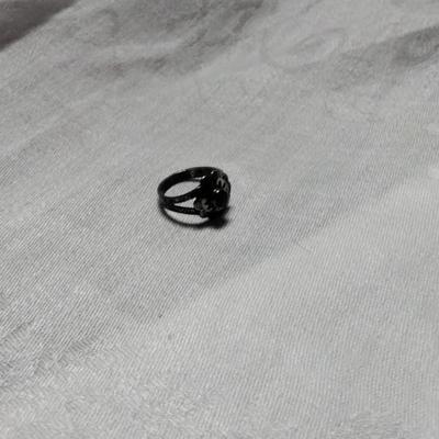 Vintage Jade 925 Ring Size 5