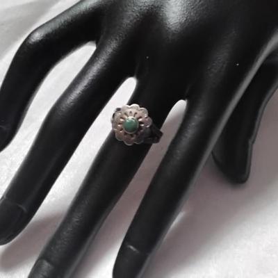 Vintage Jade 925 Ring Size 5