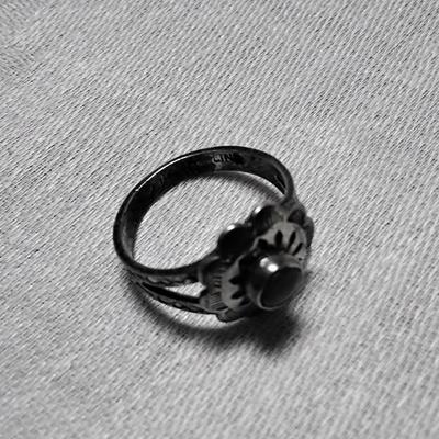 Vintage Jade 925 Ring Size 5