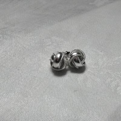 925 Love Knot Post Earrings