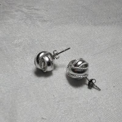 925 Love Knot Post Earrings