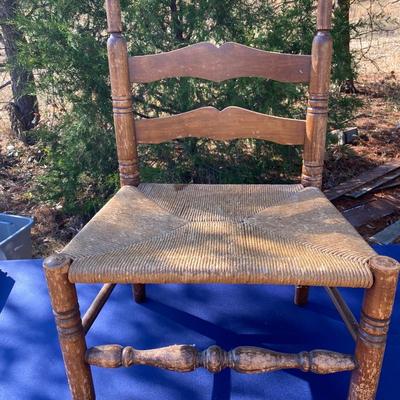 Vintage Low Seat Ladder Back Chair