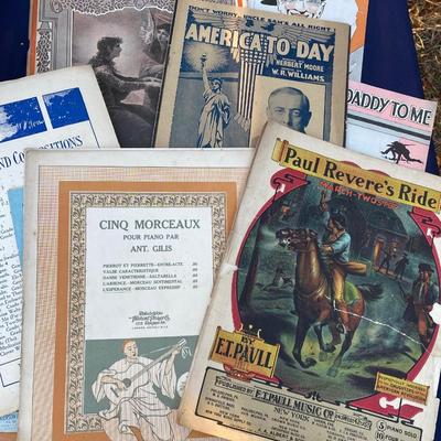 Vintage Sheet Music Lot