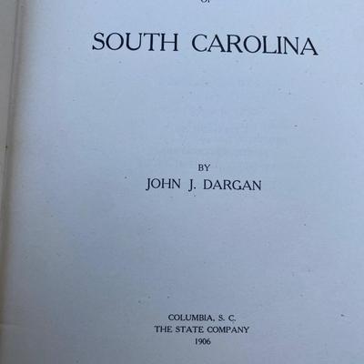 South Carolina Antique Book Lot