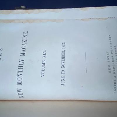 Antique Harpers Magazine Book Lot