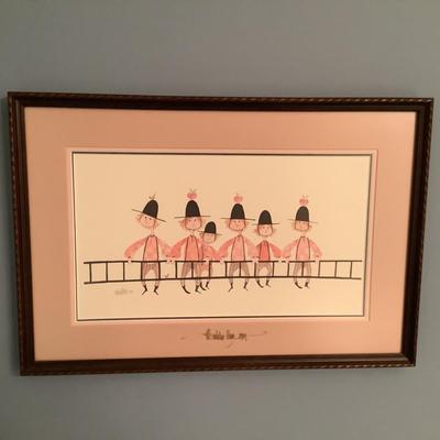 1233 Patricia Buckley Moss Signed and Numbered Lithograph â€œ Helpersâ€
