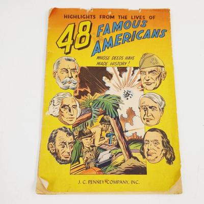 1947 PAPERBACK 48 FAMOUS AMERICANS