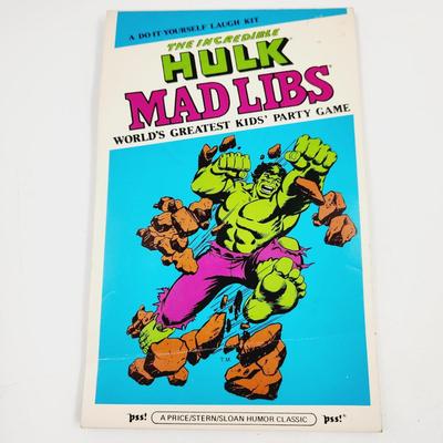 1981 THE INCREDIBLE HULK MAD LIBS - SEE DESCRIPTION