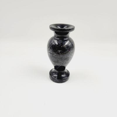 BLACK POLISH SMALL ONYX VASE