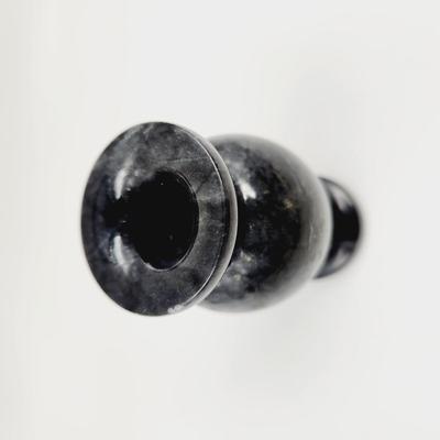 BLACK POLISH SMALL ONYX VASE
