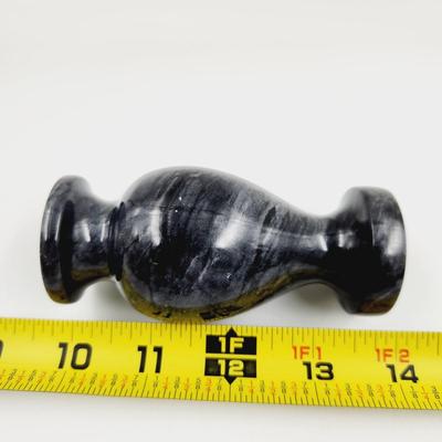 BLACK POLISH SMALL ONYX VASE