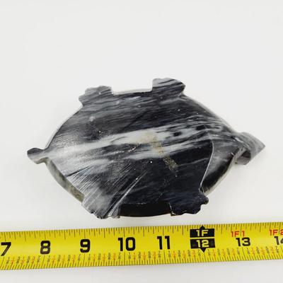 VERY CUTE NATURAL STONE (ONYX? MARBLE?) TURTLE