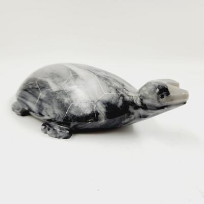 VERY CUTE NATURAL STONE (ONYX? MARBLE?) TURTLE