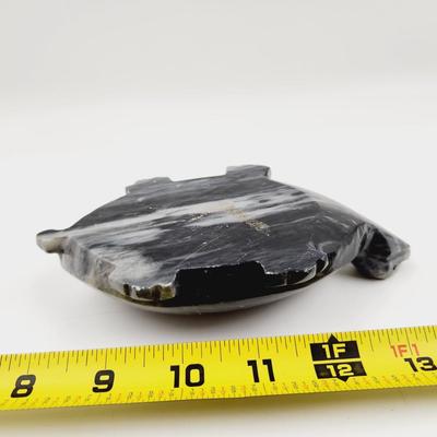 VERY CUTE NATURAL STONE (ONYX? MARBLE?) TURTLE