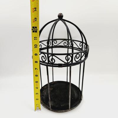 LARGE METAL DECORATIVE BIRD CAGE