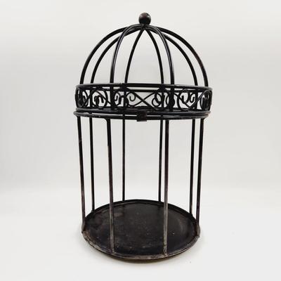 LARGE METAL DECORATIVE BIRD CAGE