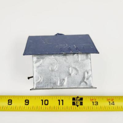 SMALL METAL DECORATIVE BIRD HOUSE
