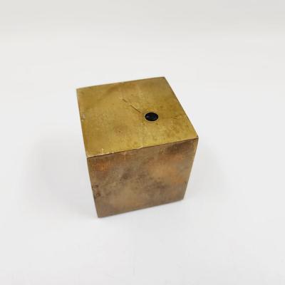 VINTAGE SOLID BRASS PEN HOLDER - HEAVY
