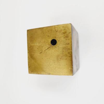 VINTAGE SOLID BRASS PEN HOLDER - HEAVY