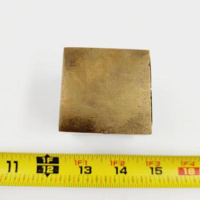 VINTAGE SOLID BRASS PEN HOLDER - HEAVY