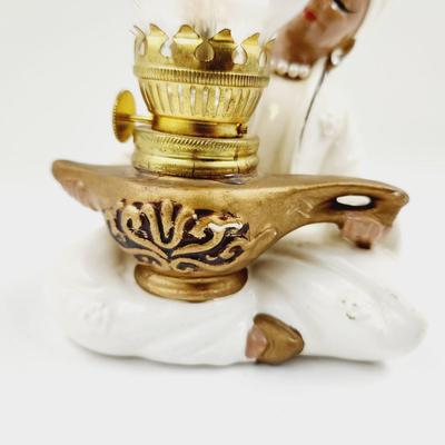 VINTAGE ENESCO JAPAN GENIE OIL LAMP COLLECTABLE