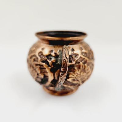 VINTAGE DECORATIVE SMALL COPPER TEAPOT