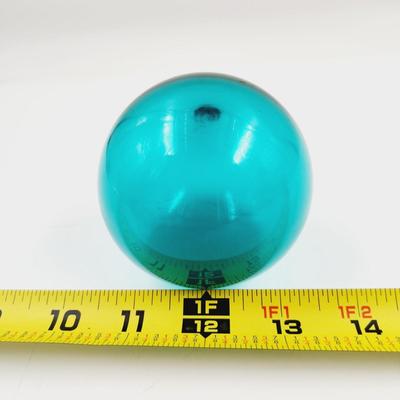 FANTASTIC TURQUOISE GLASS DECORATIVE WISHING BALL