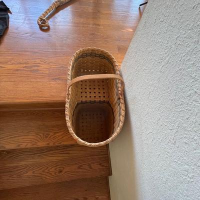 Judy Bryson Quinn Signed/Numbered Locally Made Stair Basket & Hand-Made Broom (LR-RG)