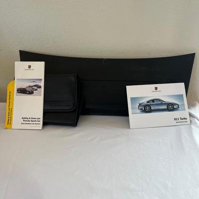 Porsche 911 Turbo Leather Owners Manual Case & Battery Cover (G-MG)