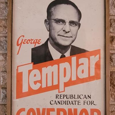 George Templar for Governor Poster